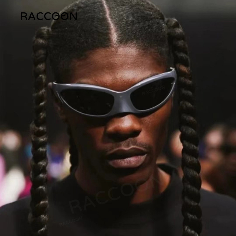 Y2K Sunglasses Women Futuristic Technology Sun Glasses Men A