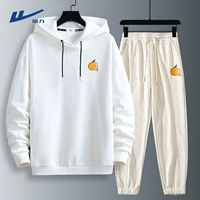 Белый (оранжевый логотип h на груди) + абрикос (оранжевый логотип на брюках h)