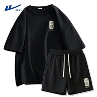 Черный (китайская этикетка на груди с бамбуковой рифмой) + черный (китайская этикетка на брюках с бамбуковой рифмой)