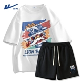 Warrior, летний комплект, мужские спортивные шорты, подходит для подростков, короткий рукав