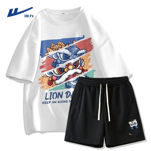 Warrior, летний комплект, мужские спортивные шорты, подходит для подростков, короткий рукав