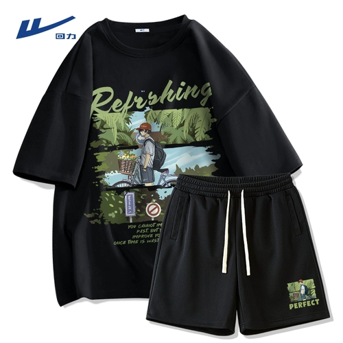 Warrior, летний спортивный комплект, мужские шорты, подходит для подростков, короткий рукав