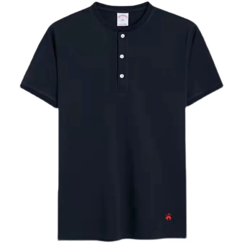 Покупка подлинной Brooks Brothers Brother Buck Brother и мужские летние футболки с короткими рукавами Hengli Leading T -shirts New Loose