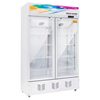 Smart Ice Beverage Display Cabinet Refrigerated Fresh-Keeping Freezer Large Capacity Double-Door Supermarket Vertical Single-Door Beer Freezer