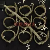 [Ultra -Essoman Sense] Dries Van Noten Green Long Horse Hair Hair Hair Dvn Импортированная атмосфера крема для дерева