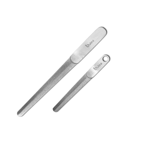 Матовый двусторонний набор маникюрных инструментов из нержавеющей стали для ногтей