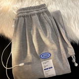 Осенние утепленные штаны, спортивные повседневные брюки для отдыха, свободный крой, в американском стиле