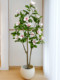Large Artificial Green Plant Decoration, Simulated Magnolia Tree, Indoor Potted Plant, Floor-Standing Ornament, Living Room Light Luxury Faux Green Plant