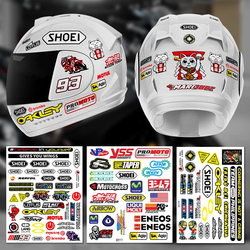 AGV Shoei шлем бумага водонепроницаемость отражение мотоцикл модификация LS2 печать печать ARAI линза kyт наклейка цветок