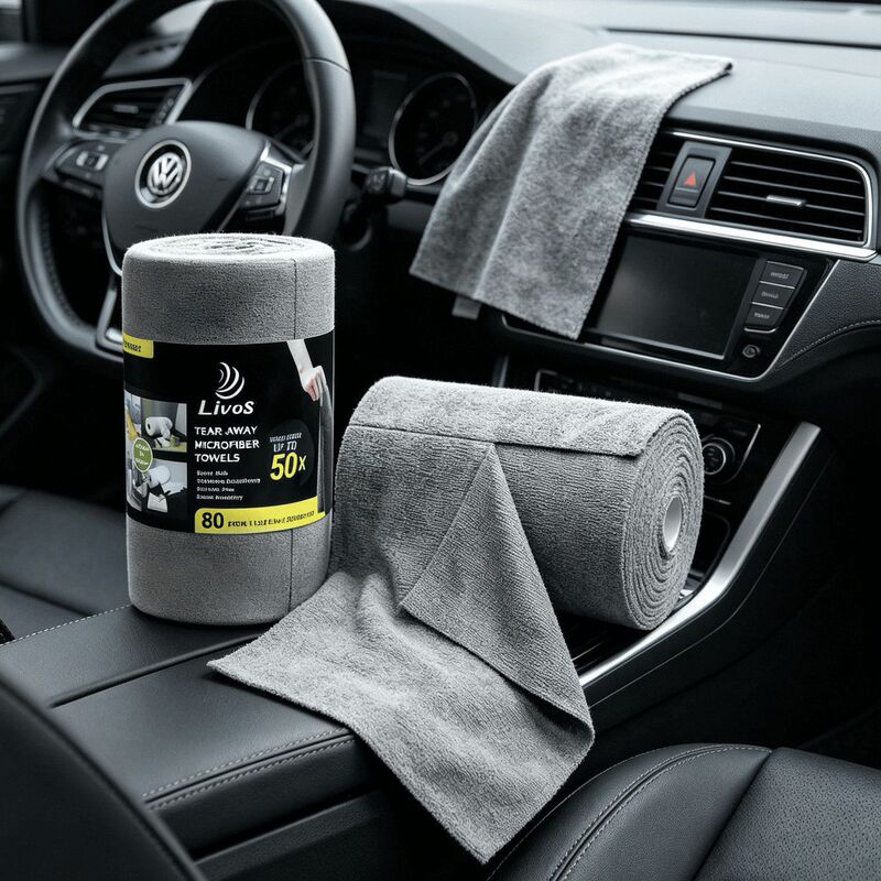 Multi-Pack Microfiber Cloths, Absorbent and Easy to Wipe, Individually Packaged. Can Be Used for Cleaning Cars and Homes
