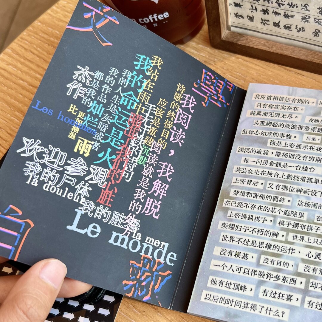 И бумажная лента 文学自救指南贴纸书复古文艺手账切膜贴纸素材拼贴装饰字素贴纸书