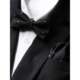 Black Star Jacquard Tie Men's Casual Elegant Formal Shirt Bow Tie Pocket Square Set Gift Trendy