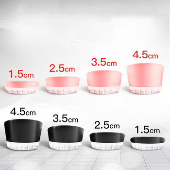 Silicone Height-Increasing Insoles for Men and Women, Invisible Inner Height-Increasing Pads, Heel Half-Pads for Martin Boots, Comfortable and Non-Collapsing