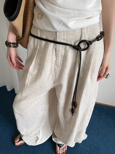 Retro Vintage Style Unisex Loose Knot Long Belt for Women, Suitable for Jeans and Skirts, High-End Versatile Waist Accessory