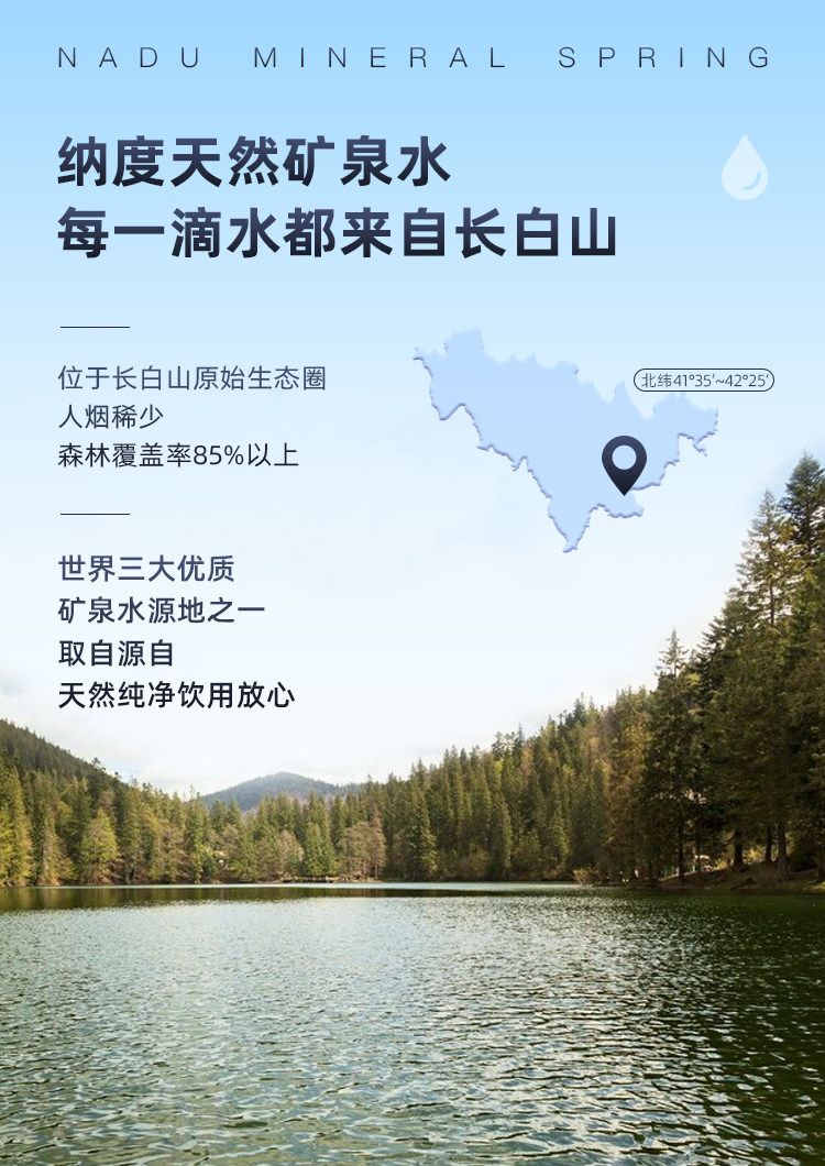 安享好物 安享S级饮用水-纳度长白山脉矿泉水 国标 