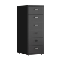 File cabinet office small cabinet mobile iron storage cabinet with lock under the table wrought iron drawer storage low cabinet