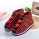 2025 New Winter Handmade Cotton Shoes for Women Home Wool Crocheted Elderly Non-Slip Warm Bag Heels Cotton Shoes
