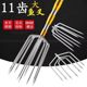 New Model Stainless Steel Barbed Fish Spear Set with Telescopic Rod, Traditional Fish Spear Head, Fishing Spear with Thickened Steel Rod