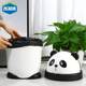 Panda Trash Can for Home Use in Kitchen, Bathroom, Living Room, Bedroom, with Lid, Flip-Top, Cartoon Cute Design, Large Size