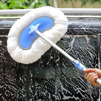 Winter Car Snow Shovel, Car Wash Mop, Non-Damaging to the Car, Extendable Soft Bristle Car Cleaning Tool, Dust Remover, Dust Sweeper