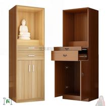 Buddhist niche standing cabinet with door solid wood altar table Buddha cabinet God of Wealth God Guanyin shrine cabinet cabinet for worshiping Guan Gong statue