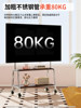 Tv Floor Stand Movable Vertical Stainless Steel Wheeled Cart for Living Room 55/65/ 75inch Universal Mount