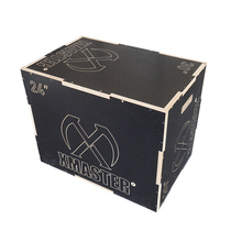XMASTER Jump Box Fitness Wooden Jump Box EVA Leather Jump Box Fitness Jump Box Training Jump Box Wooden Jump Bench