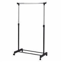 COSTWAY Adjustable Rolling Clothes Hanger Coat Rack Floor Ha