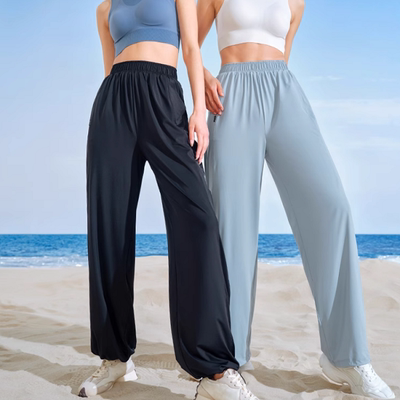 伯希和宽松显瘦防晒阔腿裤女