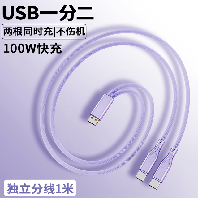 Yixingxing 100W one-to-two data cable