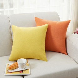 Living Room Cushion Sofa Cotton and Linen Cushion Bed Large Back Cushion Hotel Model Room Modern Pillowcase Nordic Simple