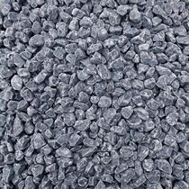 Tons of dark gray washed stone gravel black Japanese courtyard landscape decorated with dead mountain water garden rubbed stone