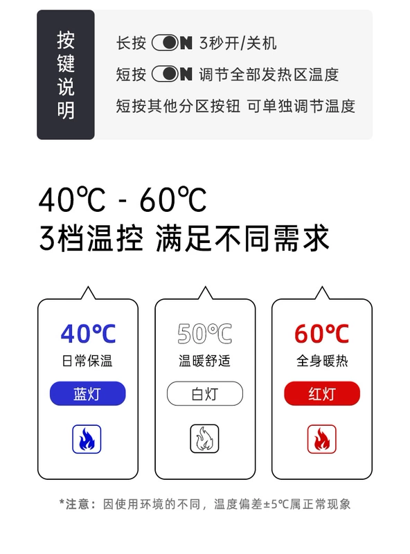 áo sưởi điện azuki Lưu Mạnh Xuống Nóng Áo Vest Nam Kiểm Soát Nhiệt Độ Thông Minh Graphen Áo Sạc Có Thể Làm Nóng Quần Áo Điện Làm Nóng Áo Vest áo sưởi áo sưởi