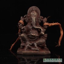 Nepali temple collection of old pure copper pure handmade to build Sarzhu sand Tibetan Buddhism Elephant-nosed god