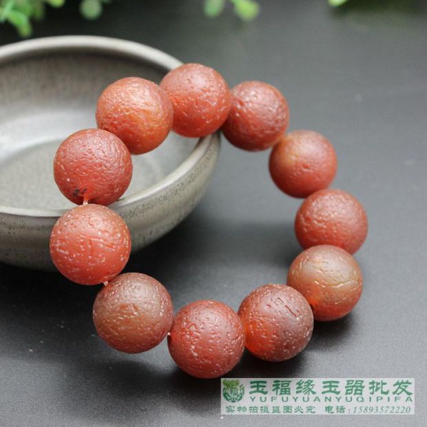 Vòng cổ mờ cũ vòng tay mã não đỏ cũ 2.0 vòng cổ linh tinh chuyển hạt chuỗi tràng hạt đã sẵn sàng ngọc hồng lựu