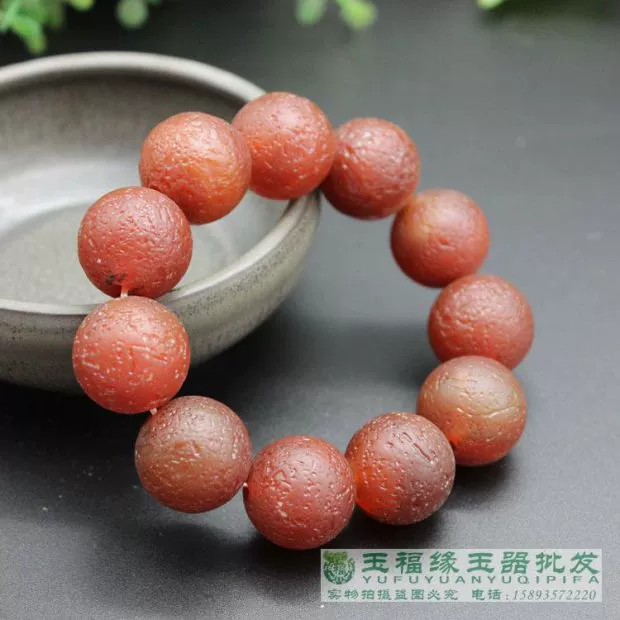 Vòng cổ mờ cũ vòng tay mã não đỏ cũ 2.0 vòng cổ linh tinh chuyển hạt chuỗi tràng hạt đã sẵn sàng