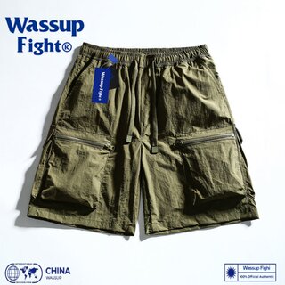 Summer Thin Ice Silk Work Shorts for Men, Beach Five-Point Pants, Casual Pants with Large Pockets, Work Pants for Outdoor Wear