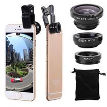 3in1 Fisheye Phone Lens 0 67X Wide Angle Zoom Fish Eye Macro