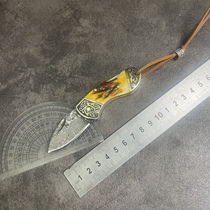 Weixin brand new 67-layer Damascus steel 10cr15 pocket knife express pocket knife thick 2 8cn steel core hard 60