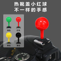 Suitable for Canon Fujifilm mirrorless hot shoe cover creative cute little red ball hot shoe cover camera dust cover decorative bubble