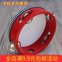 Little Guli performance costume tambourine clapping drummer shaking tambourine large and small hand tambourine performance drummer clapping red tambourine