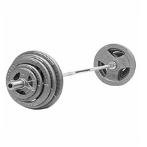 Weightlifting barbell 30-150KG paint barbell set large hole paint sheet fitness equipment for home use