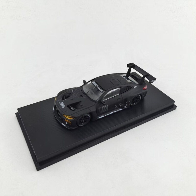 Skymodel Bmw M4Gt3 Matte Black Dark Night Stealth Paint 64 Alloy Car Model