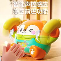 Infant and toddler electric educational somersault little fox voice-activated toy 0-3 years old baby raises his head to practice following and learn to crawl