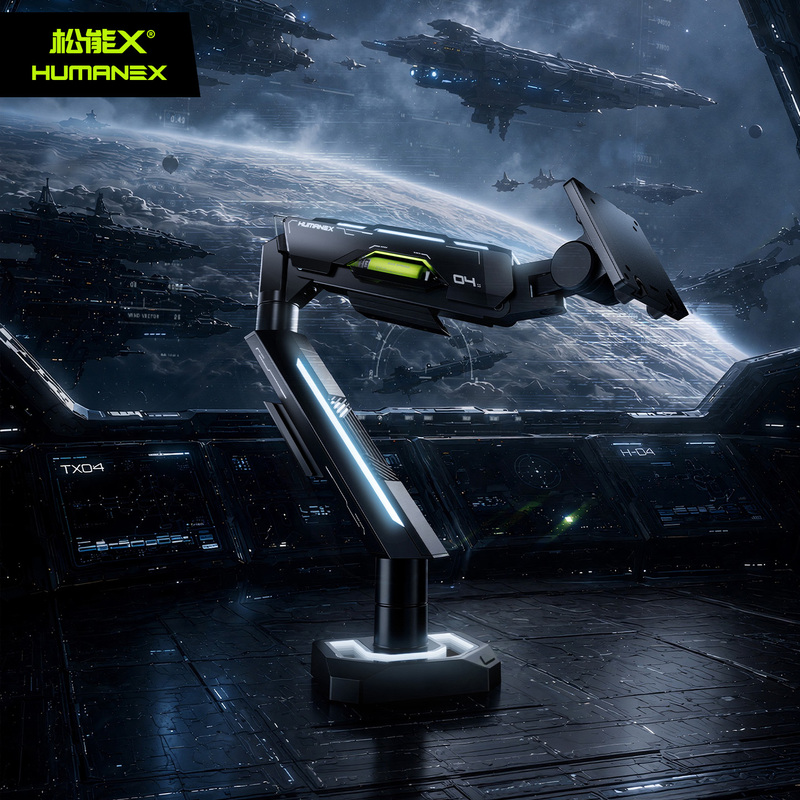 Songneng X Monitor Stand Robotic Arm Rgb Computer Display Screen Large Load-Bearing 20kg Adjustable Cantilever Tx04