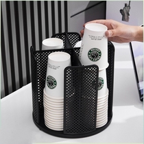 Desktop kitchen paper cup holder milk tea coffee shop disposable cup cup taker bathroom storage rack storage rack