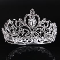 Foreign trade hot-selling bridal crown gold and silver full circle diamond crown tiara childrens crown tiara bridal jewelry