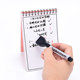Yi Fei Elfinbook dry erase note matching dry erase pen 3 colors with brush head 6 pieces painting easy to erase