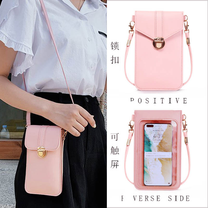 Touch Screen Phone Bag, Mini, Simple, Versatile, Fashionable Shoulder Crossbody Bag, Student Shoulder Bag, Fashionable Solid Color Small Bag Touch Screen Phone Bag, Mini, Simple, Versatile, Fashionable Shoulder Crossbody Bag, Student Shoulder Bag, Fashionable Solid Color Small Bag