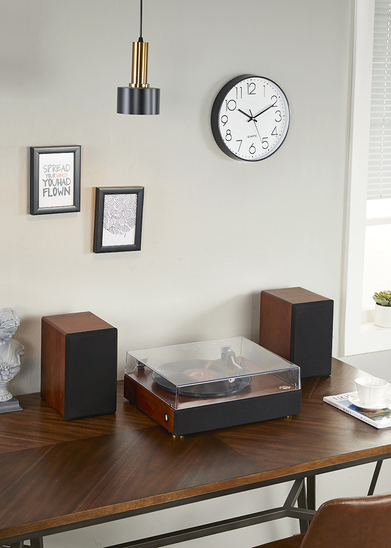 Виниловый проигрыватель orangedi橙迪黑胶唱片机复古留声机音响蓝牙音箱欧式情人节礼物lp